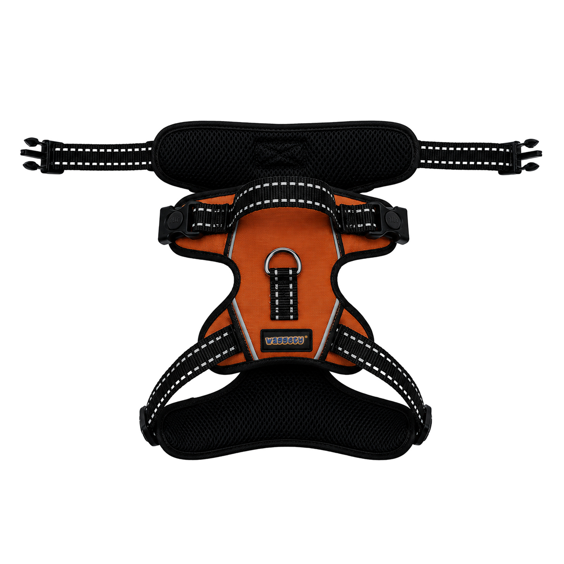 Adjustable Full Body Harness - Comfortable Fit, Durable Polyester, Rust Small