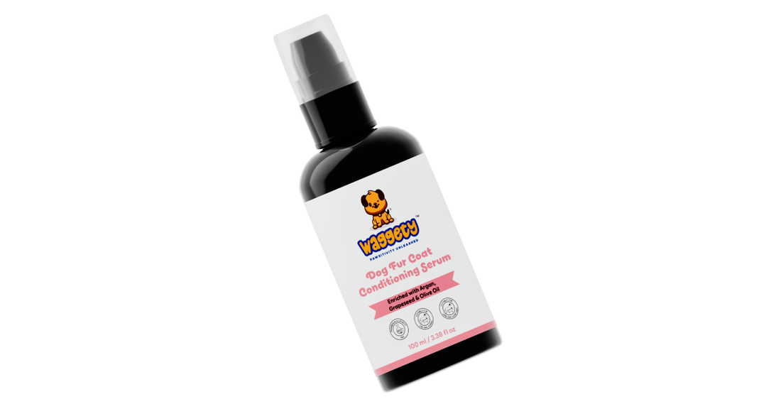 Dog Fur Coat Conditioning Serum | No Rinse Conditioner | Argan, Grapeseed & Olive Oil | 100 ML - Waggety 