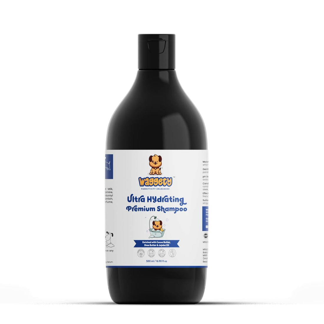Ultra Hydrating Premium Shampoo For Dogs | Cocoa Butter, Shea Butter & Jojoba Oil | 500 ML