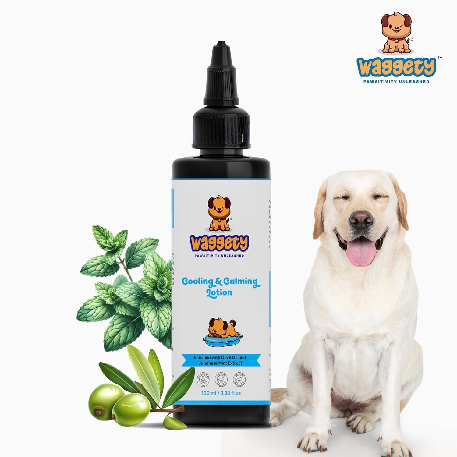 Cooling & Calming Lotion for Dogs | Olive Oil & Japanese Mint | 100 ML