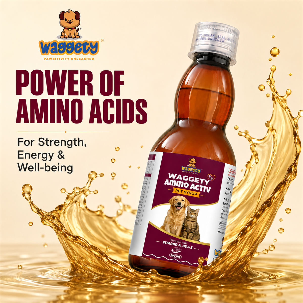 Waggety Amino Activ Syrup 200 ml - feature 4