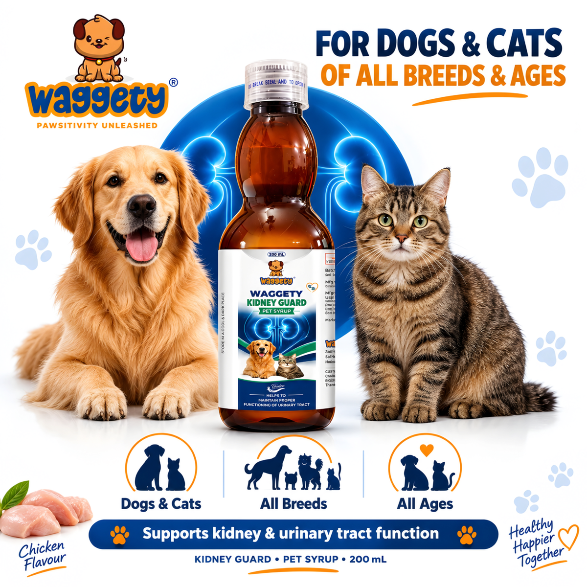 Waggety Kidney Guard Syrup 200 ml - feature 2