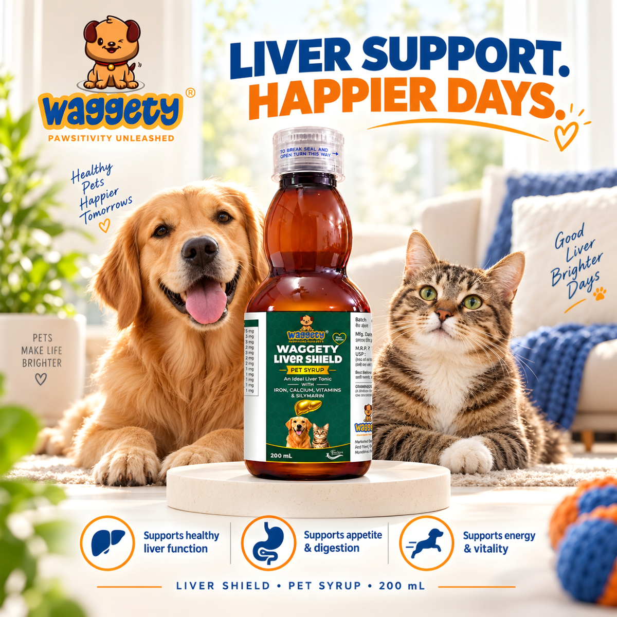 Waggety Liver Shield Syrup 200 ml - feature 1