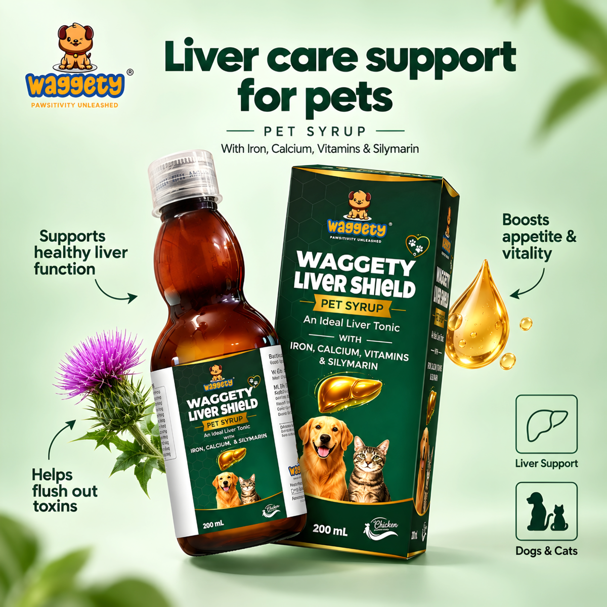 Waggety Liver Shield Syrup 200 ml - feature 5