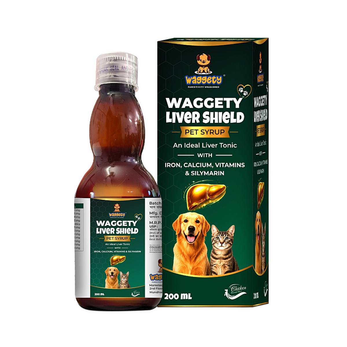 Waggety Liver Shield Syrup 200 ml - product image